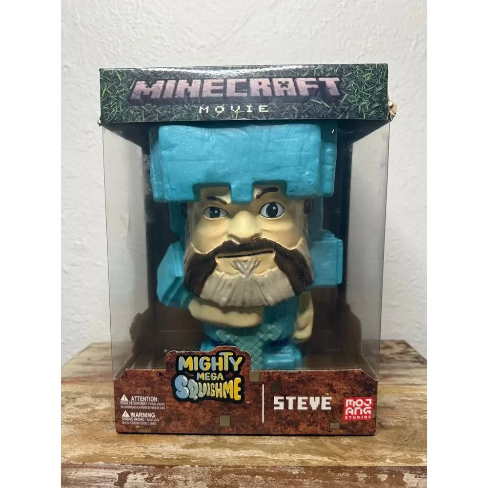 Minecraft Movie Mighty Mega SquishMe‎ Steve 9” Figure NEW